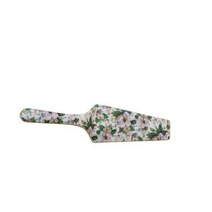 Formalities Magnolia Cake Server Porcelain Baum Brothers Vintage Floral 91537